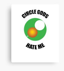 Circle Gods Hate Me V6 Canvas Print