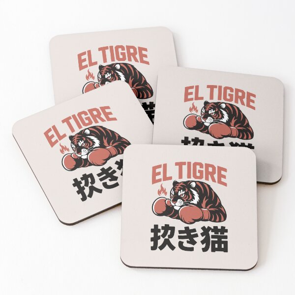 Item preview, El Tigre Black Tiger Manga Boxing Streetwear Graphic Urban Maneki Neko designed and sold by w1ckerman.