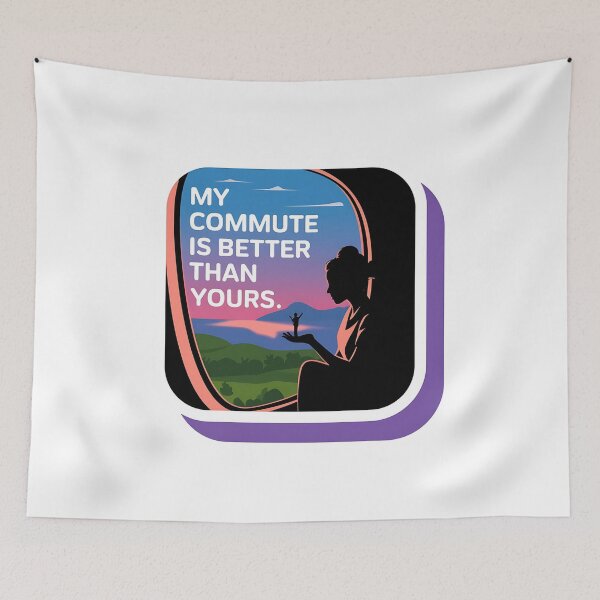 Item preview, My Commute is Better - Flight Nurse Humor designed and sold by CuteDesignables.