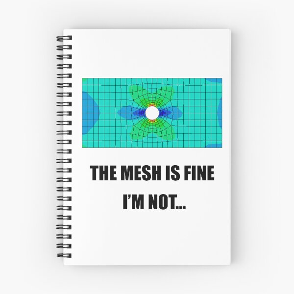 Item preview, Funny FEA Engineering Shirt – “The Mesh Is Fine. I’m Not.” | Simulation Nerd Humor designed and sold by feamaster.