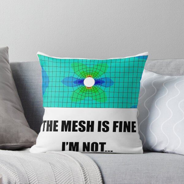 Item preview, Funny FEA Engineering Shirt – “The Mesh Is Fine. I’m Not.” | Simulation Nerd Humor designed and sold by feamaster.