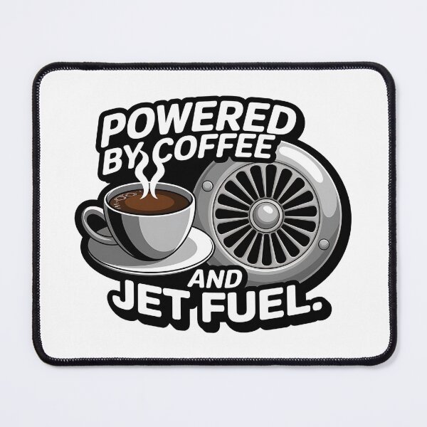 Item preview, Powered by Coffee & Jet Fuel - Flight Nurse designed and sold by CuteDesignables.