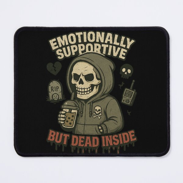Item preview, Emotionally Supportive, But Dead Inside designed and sold by Mental Schitz.