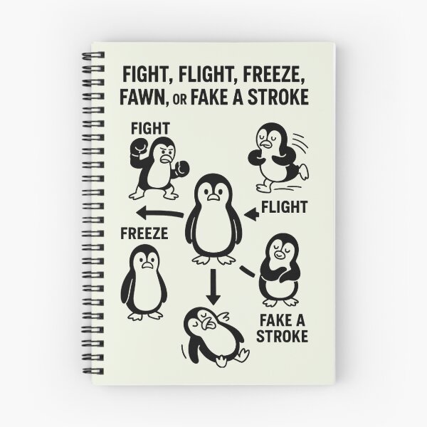 Item preview, Fight, Flight, Freeze, Fawn... or Fake a Stroke. designed and sold by FrameFlow.