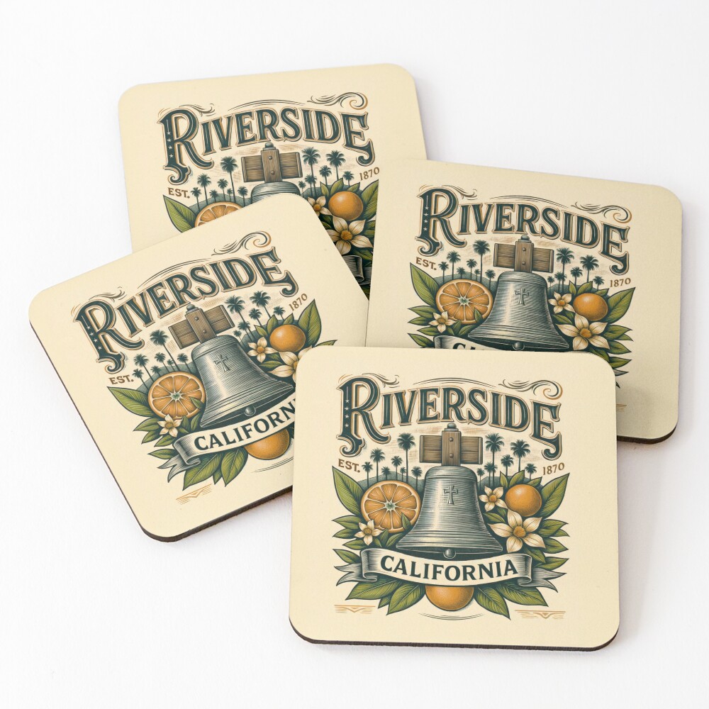 Vista previa del artículo con la obra «Posavasos (lote de 4)», diseñado y vendido por RiversidePride.