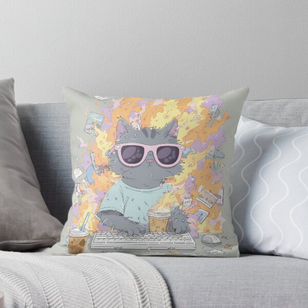 Item preview, Deadline? Never Heard of Her – Cool Cat in Chaos designed and sold by Tenalxp.