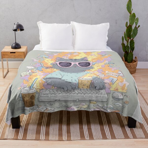 Item preview, Deadline? Never Heard of Her – Cool Cat in Chaos designed and sold by Tenalxp.