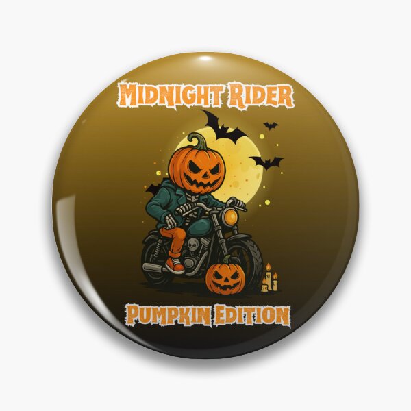 Item preview, Midnight Rider , Pumpkin Edition | Men's Halloween Graphic designed and sold by skkyfaithArtz.