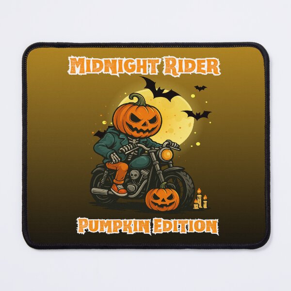 Item preview, Midnight Rider , Pumpkin Edition | Men's Halloween Graphic designed and sold by skkyfaithArtz.