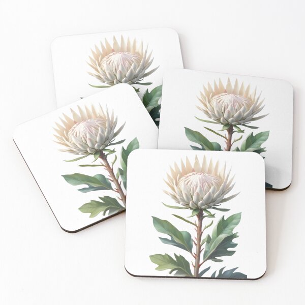 Item preview, White King Protea (Protea cynaroides) designed and sold by HOMETOWN86.