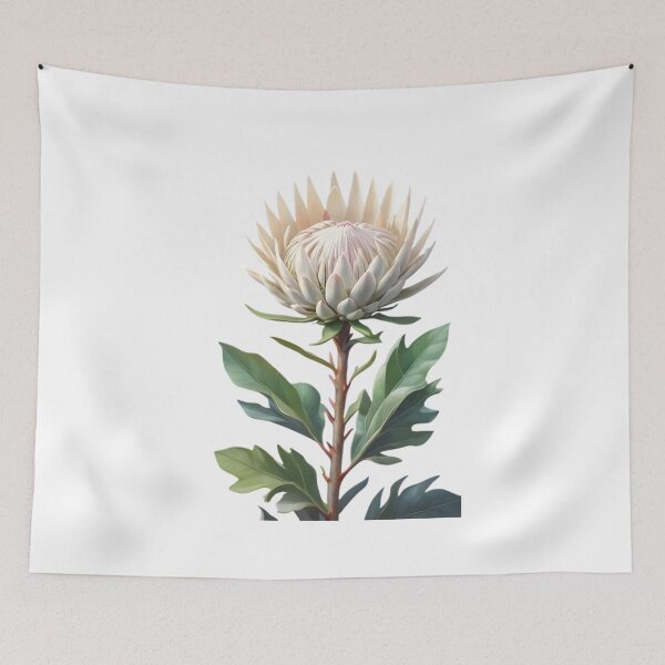 Item preview, White King Protea (Protea cynaroides) designed and sold by HOMETOWN86.