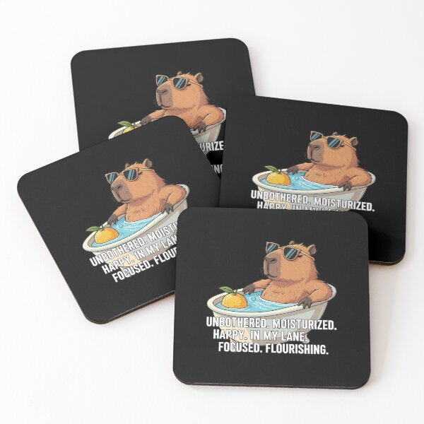 Item preview, Funny meme - Unbothered, Moisturized Capybara - Zen Vibes designed and sold by hamishby.