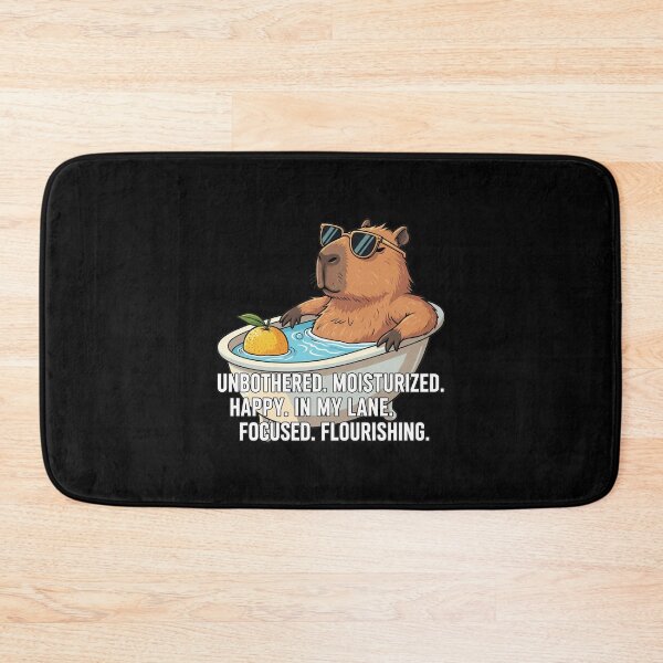 Item preview, Funny meme - Unbothered, Moisturized Capybara - Zen Vibes designed and sold by hamishby.