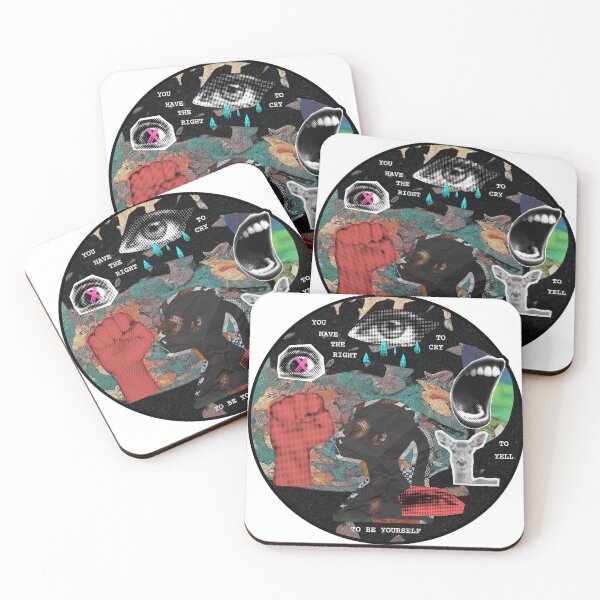 Item preview, You Have the Right Collage Sticker designed and sold by Crybaby Collective.