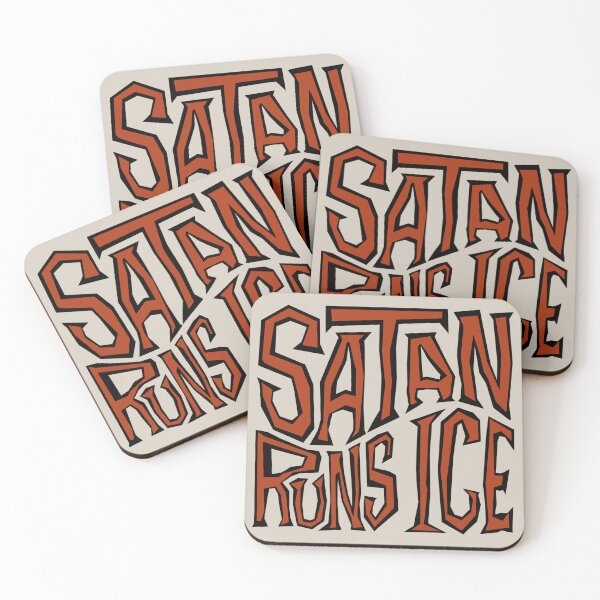 Item preview, Satan Runs ICE Word Art designed and sold by Unhinged Heather.