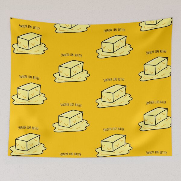 Item preview, Smooth Like Butter – Cute Kawaii Food Pun Design designed and sold by Niiyoon's Designs.