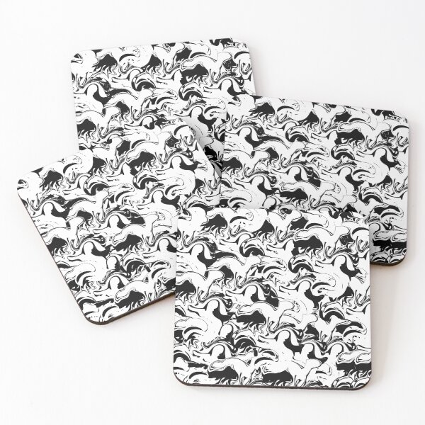 Item preview, Black & White Swirly Blob designed and sold by omg-designs.
