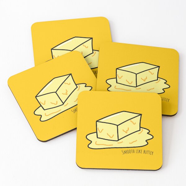 Item preview, Smooth Like Butter – Cute Kawaii Food Pun Design designed and sold by Niiyoon's Designs.