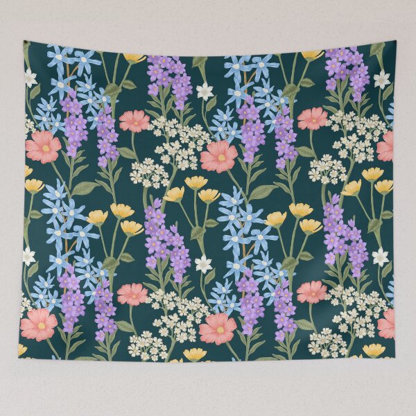 Item preview, Cottagecore Wildflower Garden designed and sold by dyesandpigments.