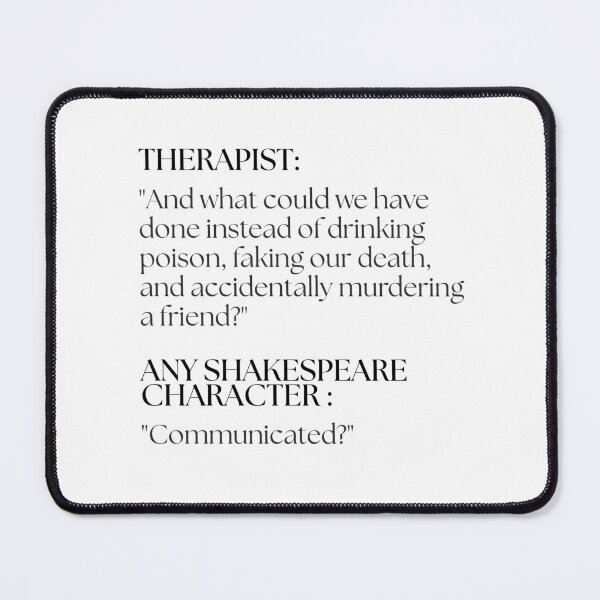 Item preview, Shakespeare's Characters Go to Therapy designed and sold by ObsidianDaz.