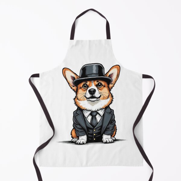 Item preview, A cute corgi dog wearing a suit and a gentleman's hat designed and sold by DOG DESIGN.