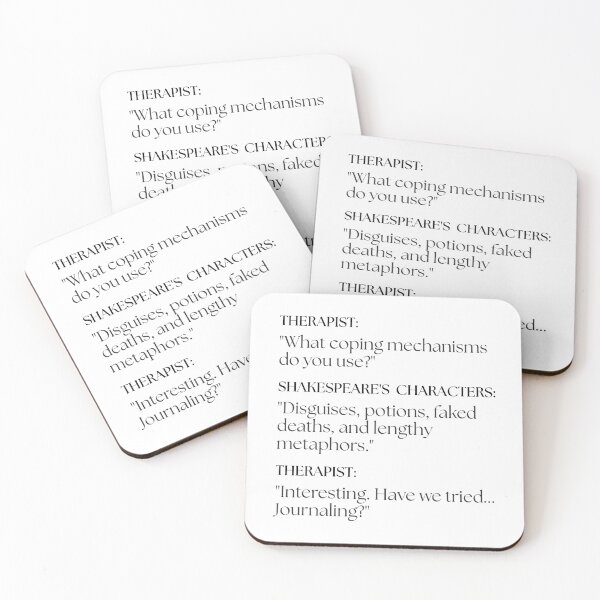 Item preview, Shakespeare's Characters Go to Therapy designed and sold by ObsidianDaz.