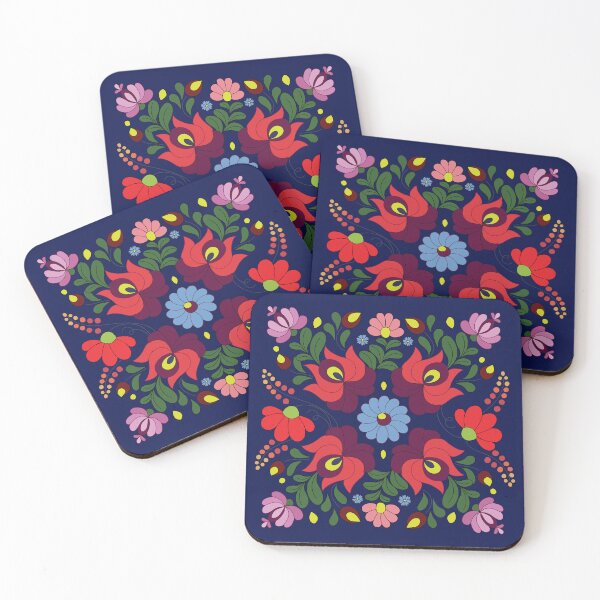 Item preview, Hungarian Matyo Floral Mandala – Boho Folk Art Pattern for Home Decor & Gifts designed and sold by Molnarisa.
