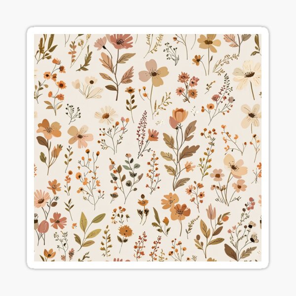 Aperçu de l'œuvre Illustration florale bohème créée et vendue par CoolPixels.