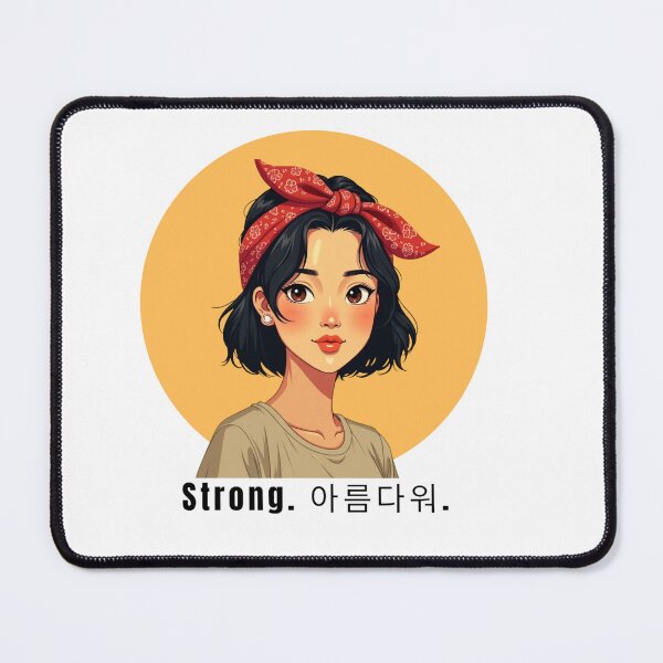 Item preview, Strong. 아름다워. Asian Feminist Art - Empowering Woman Illustration designed and sold by Vividdesignsau.