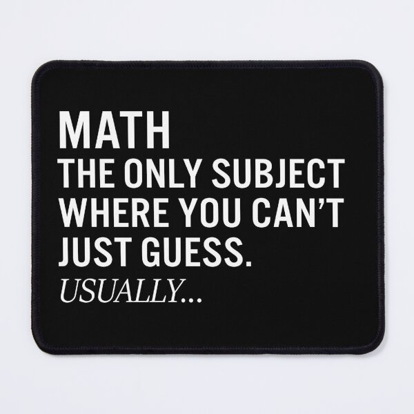 Item preview, The Only Subject You Can’t Just Guess (Usually…) – Nerdy Teacher Quote Tee designed and sold by JacquieMira.