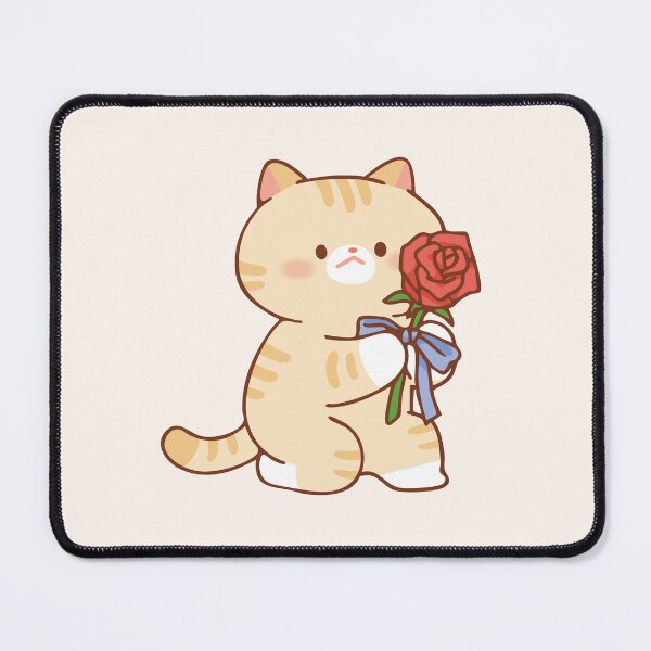 Item preview, Cat proposing with rose designed and sold by salposi.