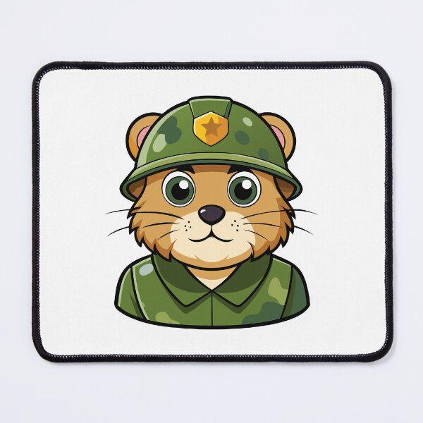 Item preview, Hamster in Green Military Helmet and Uniform. designed and sold by GregorySmithRed.