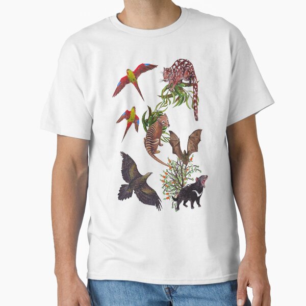 Tazzie Tails Henry Handfish G S D1G1TAL-M00DZ by MarliesBugmann tasmanianartist Classic T-Shirt
