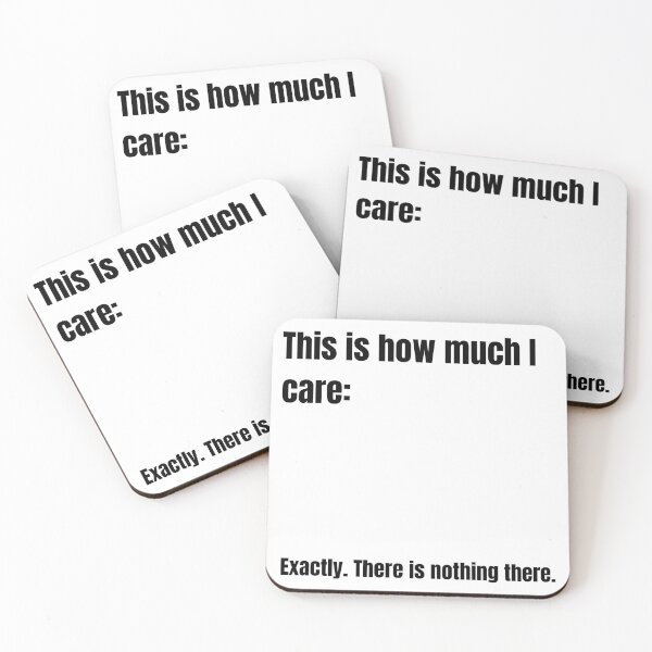 Item preview, This Is Exactly How Much I Care – Funny Sarcastic Quote Sticker & Gift  designed and sold by Aesthetic St1ckers.