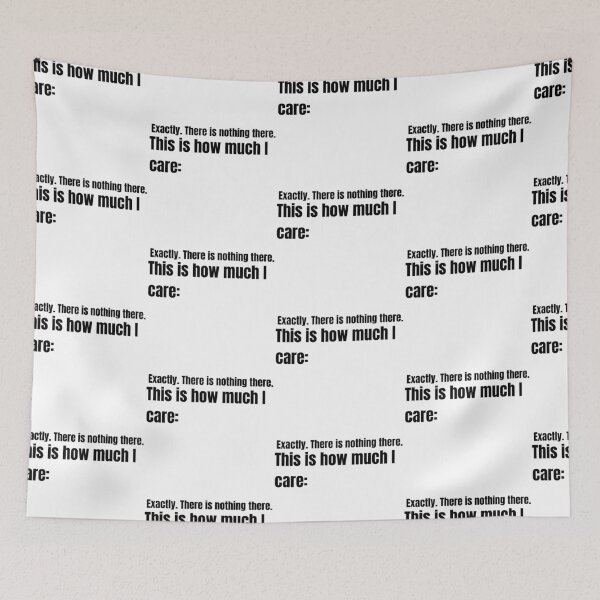 Item preview, This Is Exactly How Much I Care – Funny Sarcastic Quote Sticker & Gift  designed and sold by Aesthetic St1ckers.