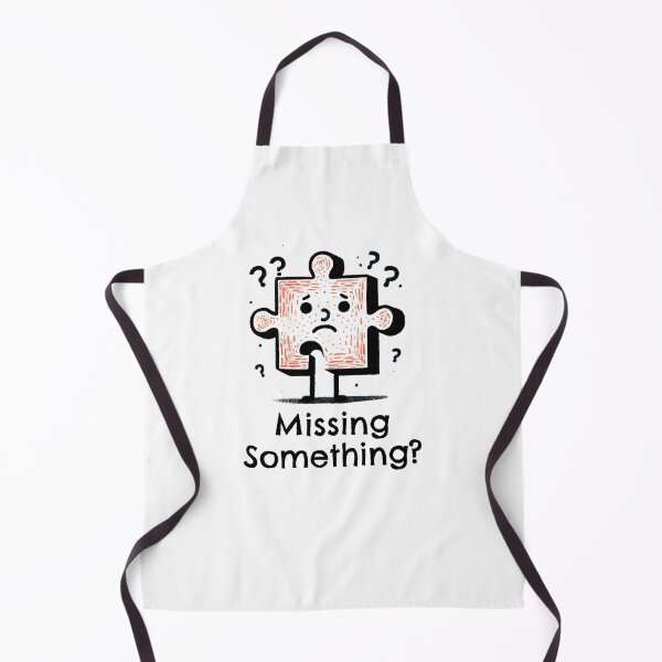 Item preview, Missing Something Puzzle Piece Cartoon Sarcasm - Minimalist Animal Art designed and sold by BeaverFriends.