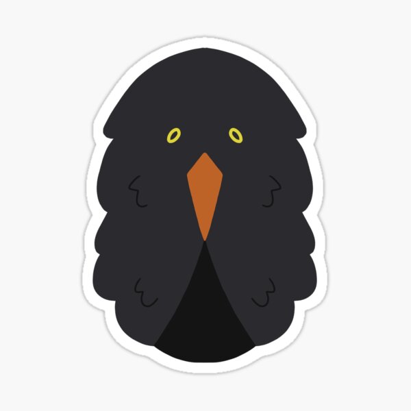 Item preview, CBS Sticker - Blackbird  designed and sold by ClumsyPillbug.