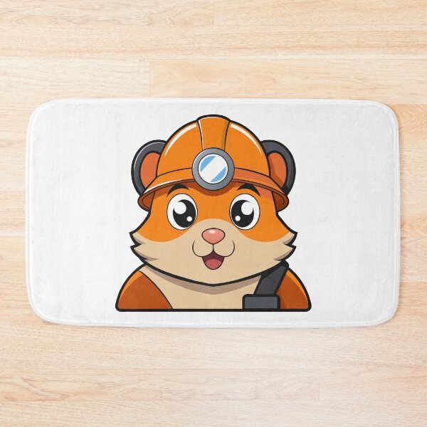 Item preview, Hamster in Orange Miner Helmet with Headlamp. designed and sold by GregorySmithRed.