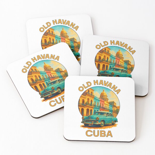 Item preview, Old Havana Cuba Vintage Travel Art designed and sold by inkNext.