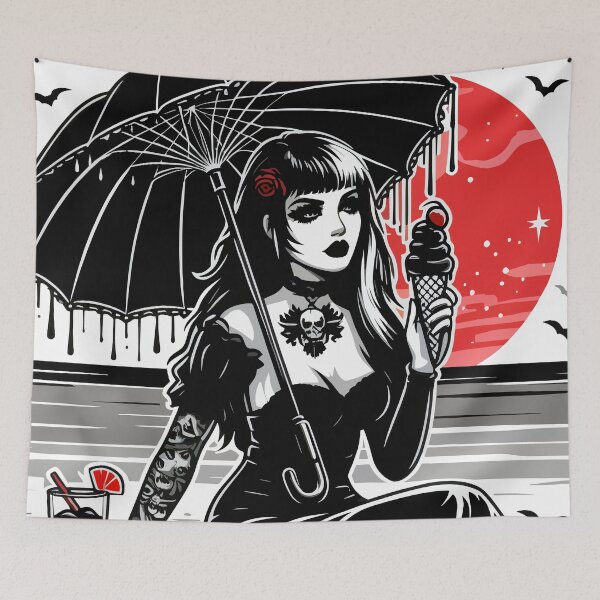 Item preview, Goth Girl Beach Vibes – Dark Summer Aesthetic designed and sold by Coffee Lifestyle.