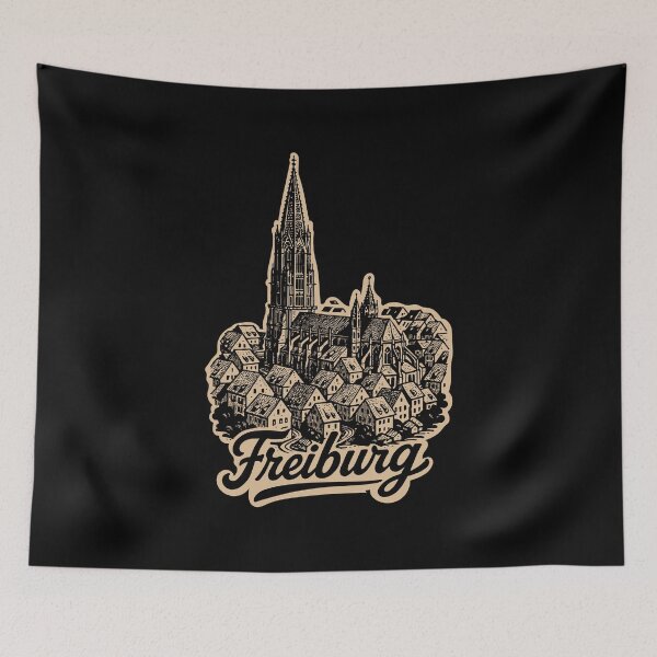 Item preview, Freiburg Old Town Illustration designed and sold by Boogosh.