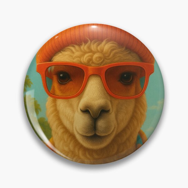 Item preview, Summer alpaca on the beach – tropical hipster look designed and sold by Bernd Friese.