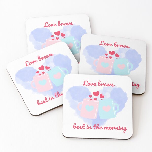 Item preview, Lazy Morning Love – Couple & Coffee designed and sold by SR-Soulprints.
