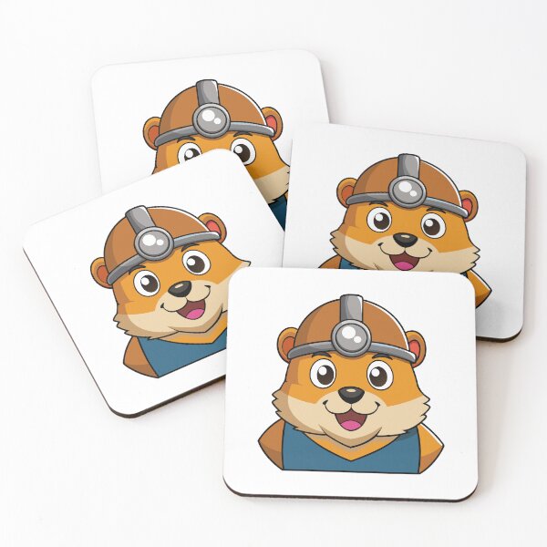 Item preview, Hamster in Brown Miner Helmet with Headlamp. designed and sold by GregorySmithRed.