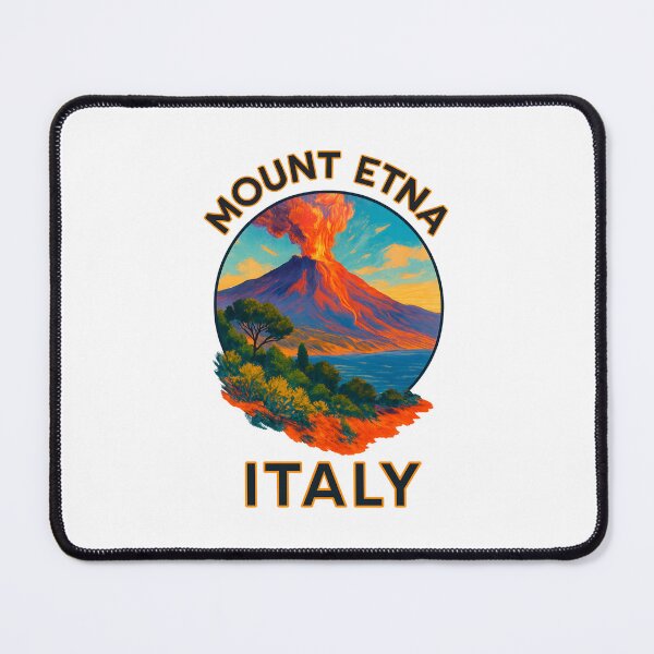 Item preview, Mount Etna Volcano - Sicily Italy Landscape Art designed and sold by inkNext.