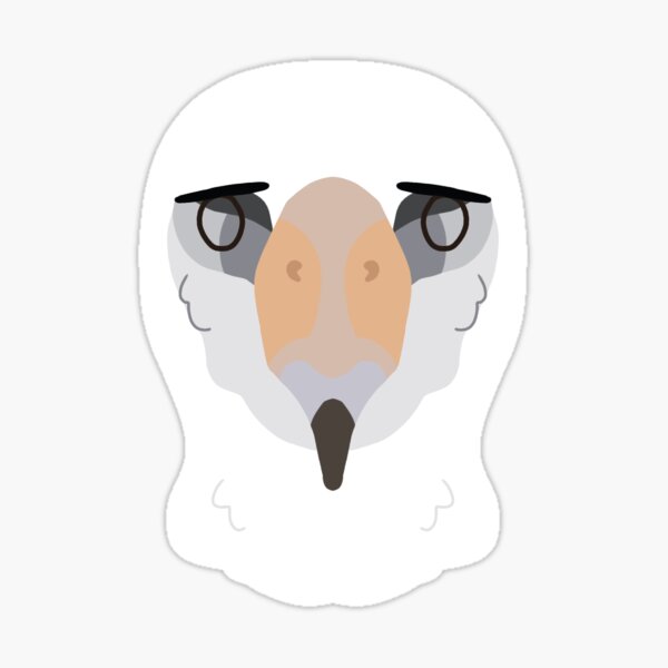 Item preview, CBS Sticker - Laysan Albatross designed and sold by ClumsyPillbug.