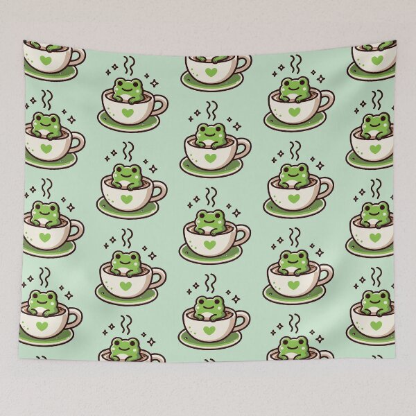 Item preview, Cute Frog in Coffee Cup designed and sold by Coffee Lifestyle.