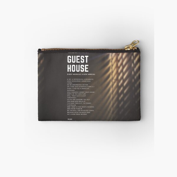 Item preview, Guest House - Rumi Sufi poem poster, gift card, artboard print, Hardcover Journals, iPhone Cases & Skins, Galaxy, Wallet, Scarves, Canvas Print, Poster, Framed Art Print, Photographic, Metal Print, designed and sold by SpiralStairShop.