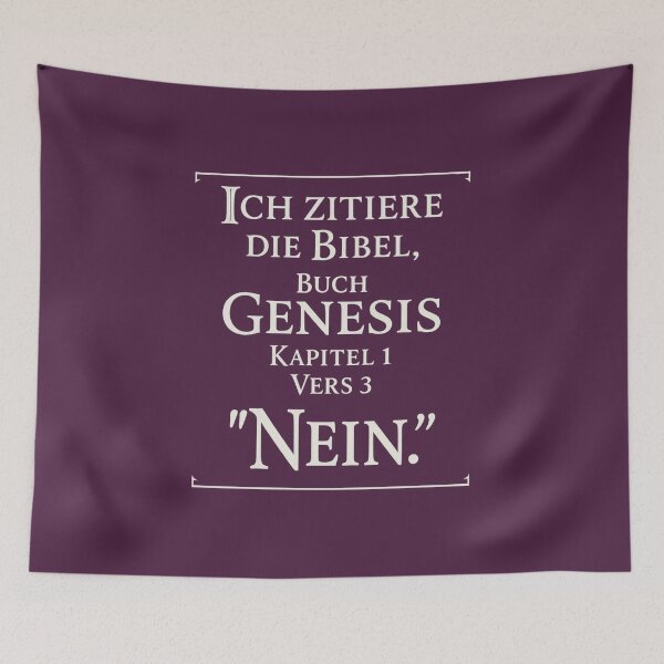 Item preview, Genesis No – Biblical Irony designed and sold by Bernd Friese.