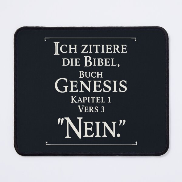 Item preview, Genesis No – Biblical Irony designed and sold by Bernd Friese.